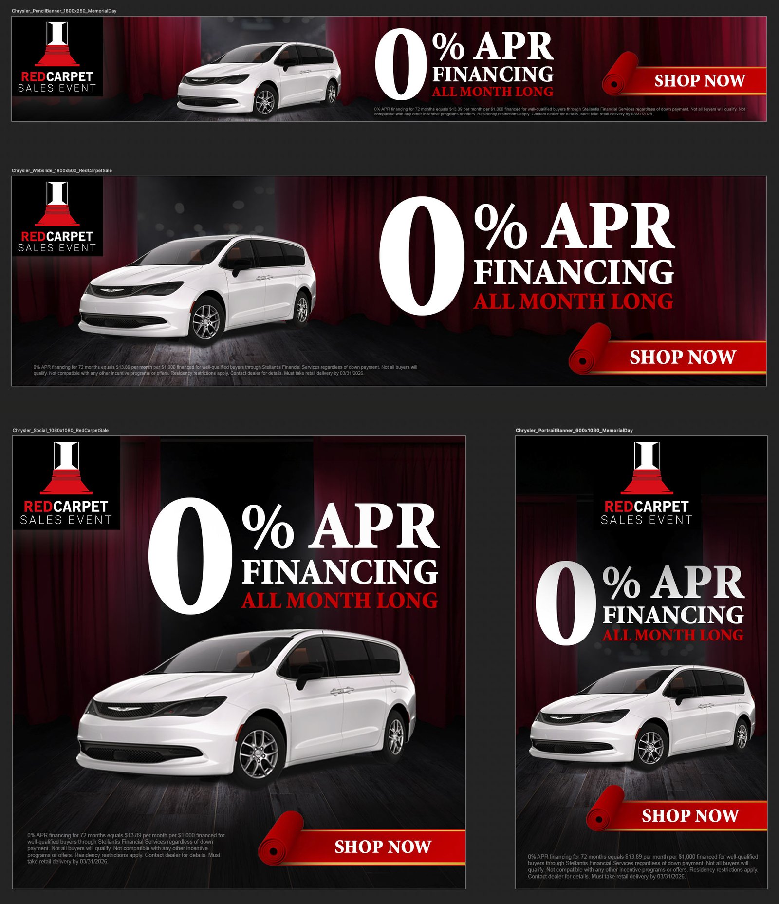 Red Carpet Chrysler Sale Event Banners Red Carpet Chrysler Sale Event Banners